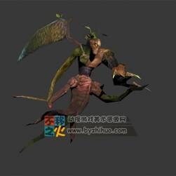 翅膀 樹妖 樹精 怪物 模型