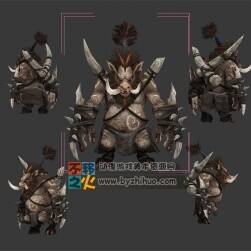 野豬 豬妖 獠牙 妖怪 模型