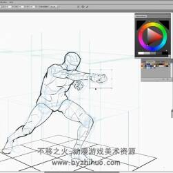 人體角色姿勢透視繪畫技巧視頻教程 Gumroad Character Perspective