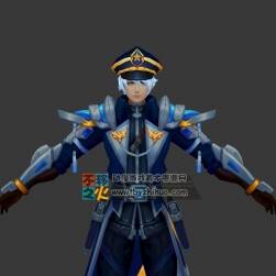 王者榮耀 諸葛亮[星航指揮官] 3D模型