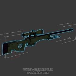 awp 高精度狙擊步槍 游戲3D模型
