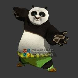 阿寶 古裝 功夫熊貓模型