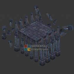 陵墓3D場景模型