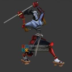 Q版日本獨(dú)眼武士 Max模型 含動(dòng)作