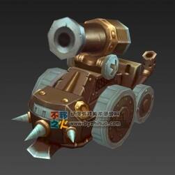 攻城炮車 3D模型