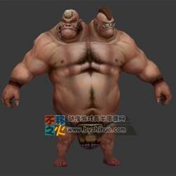 怪物 雙頭 巨人 壯漢 模型
