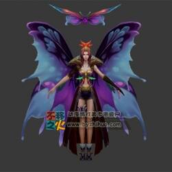 美女 妖精 蝴蝶精 模型