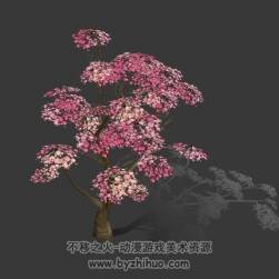 桃花樹3D模型