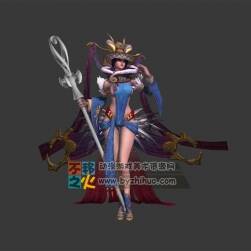 性感 美女 法師  祭祀 模型