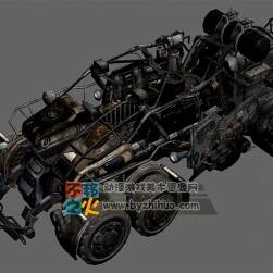 一輛次世代戰(zhàn)車(chē)越野車(chē)模型