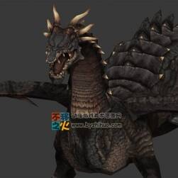 魔龍 多角雙翼飛龍 Max模型
