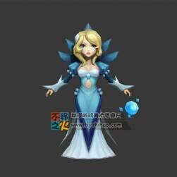 金發(fā) 卡通 美少女 可愛 模型