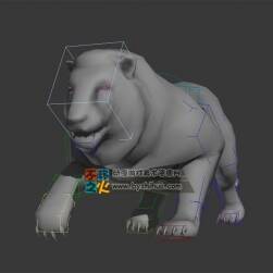 動物動作之獅子 Max模型 不含貼圖