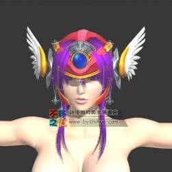 美女 少女 戰(zhàn)士 裸體 T-pose模型
