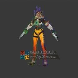 少女 緊身衣 戰(zhàn)士 槍手 模型