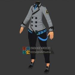 少年體型校服模型