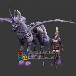飛馬 女戰(zhàn)士 獨(dú)角馬 模型