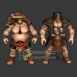 部落 戰(zhàn)士 壯漢 獵人 模型