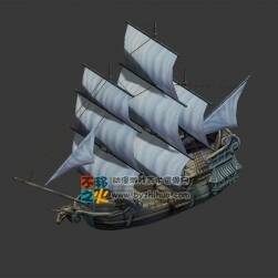 獨(dú)角馬海船模型