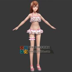 短發(fā) 美少女 泳裝 模型