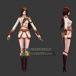 美女 性感 軍裝 短裙 模型