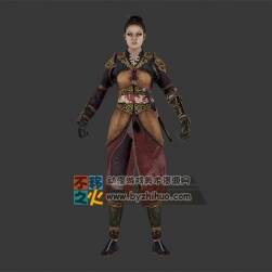 古代 女 士兵模型