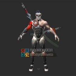 短發(fā) 鎧甲 忍者 模型