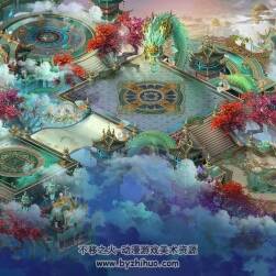【狂仙】神話/仙俠45度游戲地圖素材 游戲地圖 62P