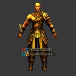 古裝 和尚 武僧模型 有綁有動作