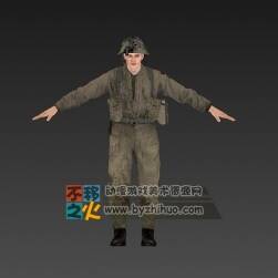 次世代二戰(zhàn)歐美潛伏士兵模型