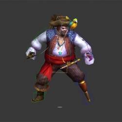 海賊 海盜 船長 中年 安仁 模型