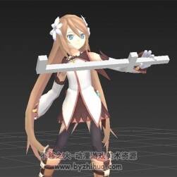【仙樂(lè)傳說(shuō)2】全套主角 3DMAX 帶全套動(dòng)畫 日式風(fēng)格