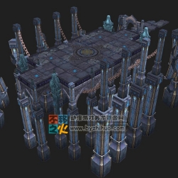 游戲活動場景 地獄 3dmax模型