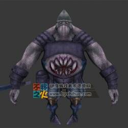 怪物士兵 3D模型 有武器