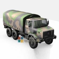 迷彩軍用運(yùn)輸車 Max模型