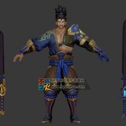 王者榮耀 宮本武藏[劍圣] 新版模型