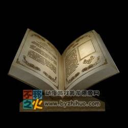 歐洲風(fēng)格的書本模型