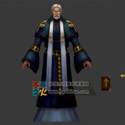 老頭 白發(fā) 神職人員 教廷 模型