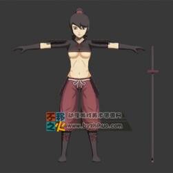 少女 武士 日本刀 模型
