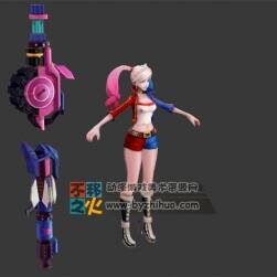 美女 小丑女 美少女 雙馬尾 模型