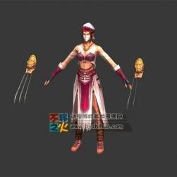 西域 美女 蒙面 刺客 模型