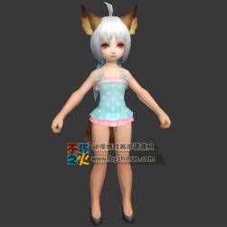 少女 蘿莉 獸娘 獸耳 模型