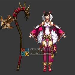 御龍在天 古裝  女法師模型