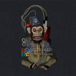 炸彈猴子玩具模型 Monkey Bomb 游戲模型