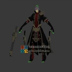 次世代帥哥男槍炮師模型