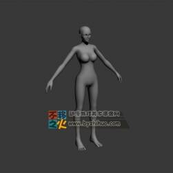 少女 女性 標(biāo)準(zhǔn)體型 模型