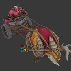妖怪 妖獸 牛妖 惡魔 牛車(chē) 模型