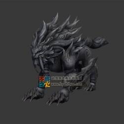 石獅怪 Max模型