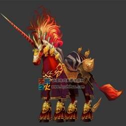 黃金獨(dú)角獸坐騎 MAX模型