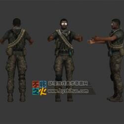 次世代黑人士兵模型